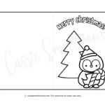 Cute Christmas Cards To Color   Cassie Smallwood With Free Printable Christmas Cards To Color
