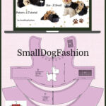 Cute Dog Dress With Dog Applique Pdf Sewing Pattern For X Small Regarding Free Printable Sewing Patterns For Dog Clothes