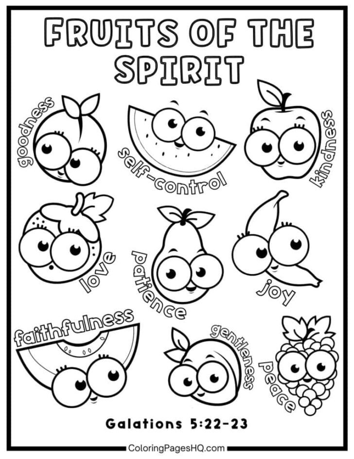Fruit of the Spirit Free Printable Fruit of the Spirit Free Printable