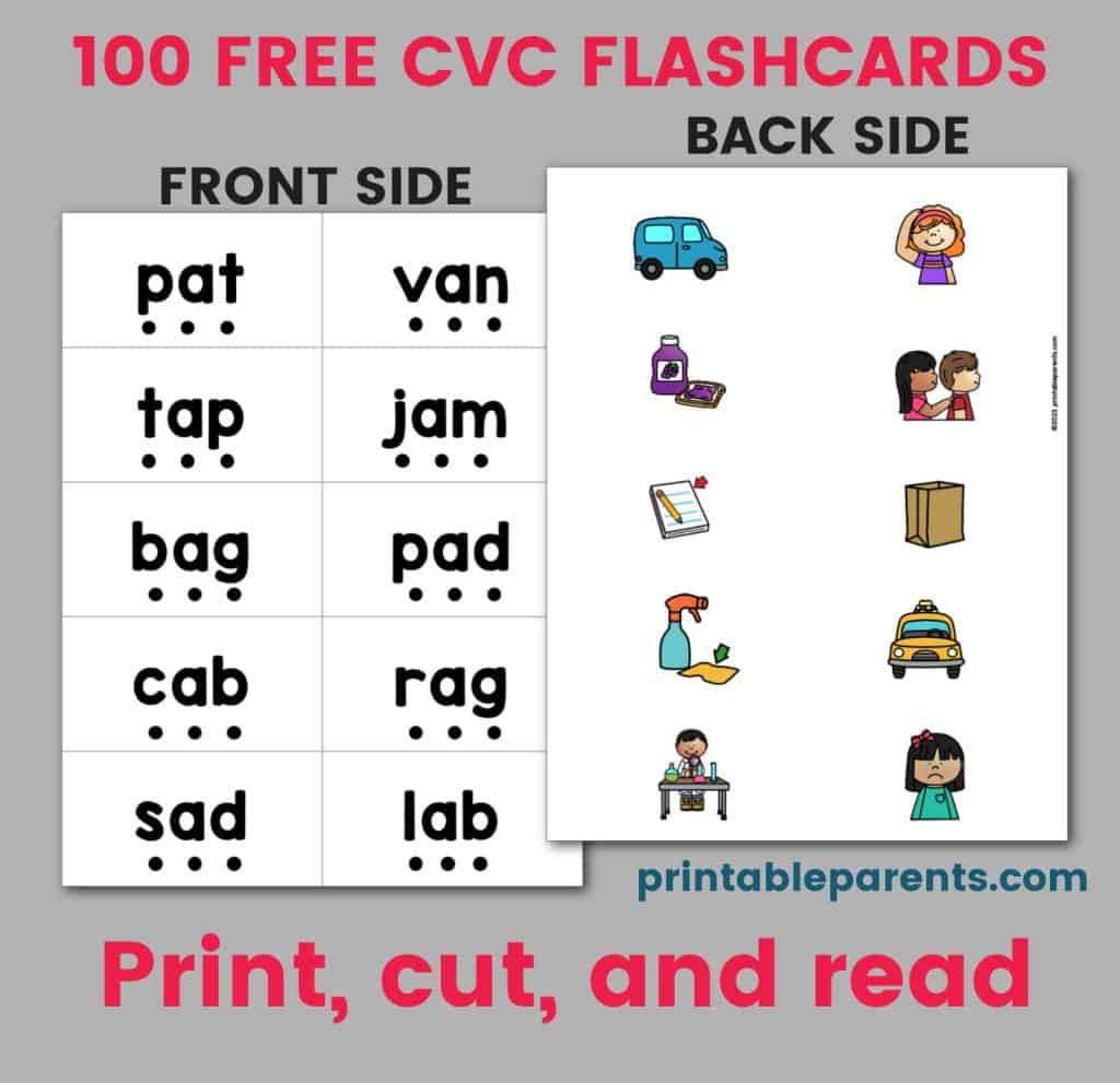 Cvc Words Flashcards Printable Printable Parents Regarding Free Printable Blending Cards Cvc Words Flashcards Printable Printable Parents Regarding Free Printable Blending Cards