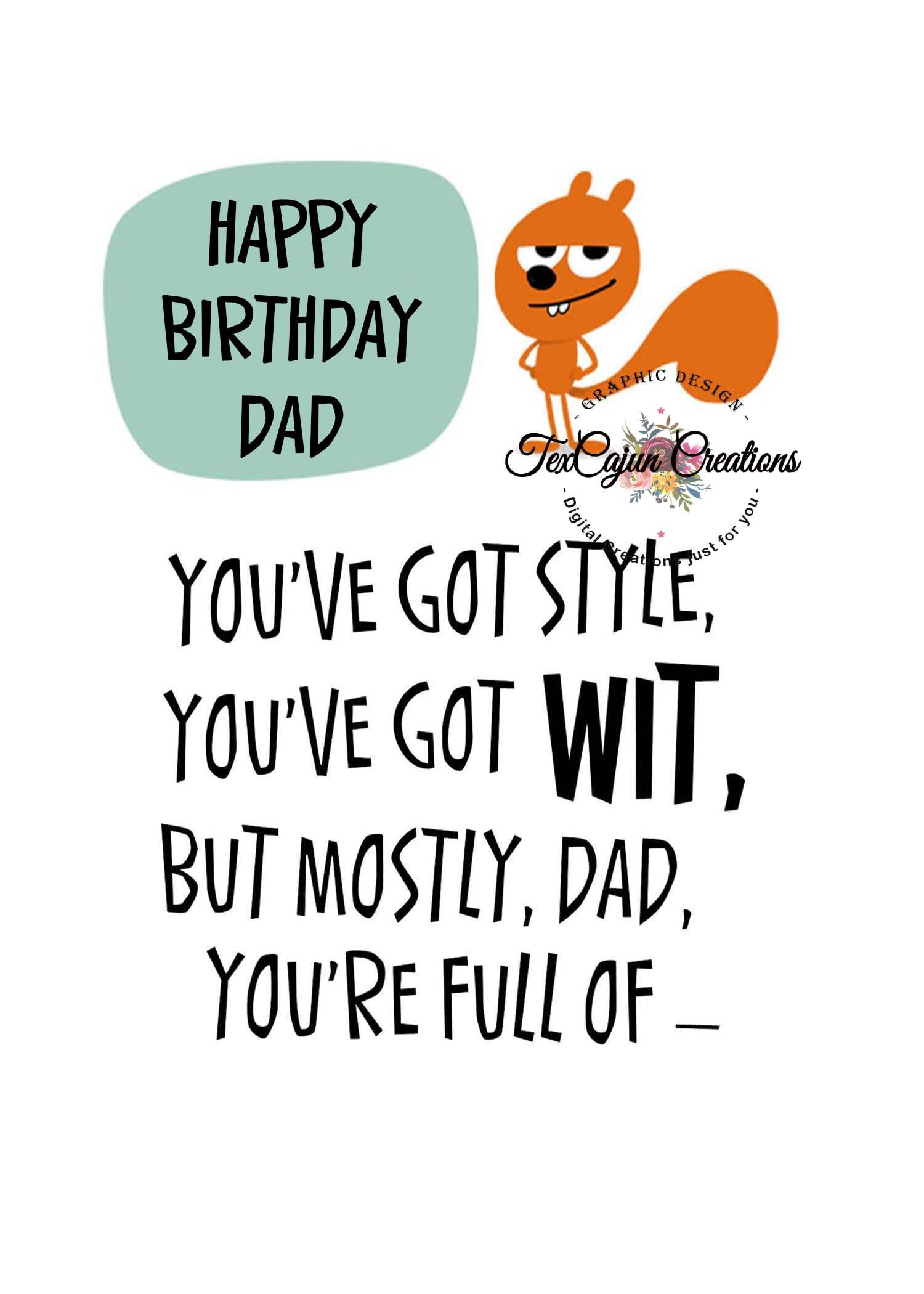 Dad&amp;#039;S Birthday Card, Dad&amp;#039;S Birthday, Card For Dad, Happy Birthday within Free Printable Funny Birthday Cards For Dad