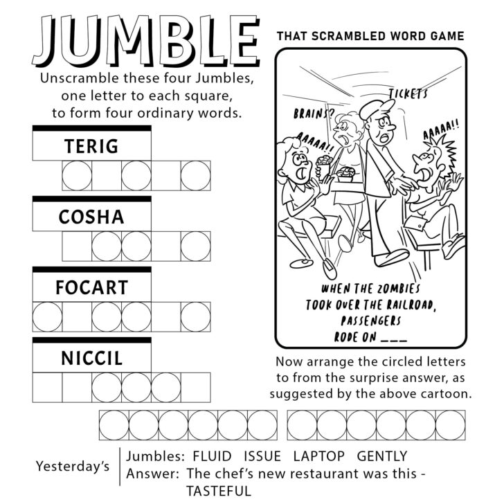 Free Printable Jumbles