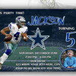 Dallas Cowboys Birthday Invitation Template To Print At Home Diy Pertaining To Free Printable Dallas Cowboys Birthday Invitations