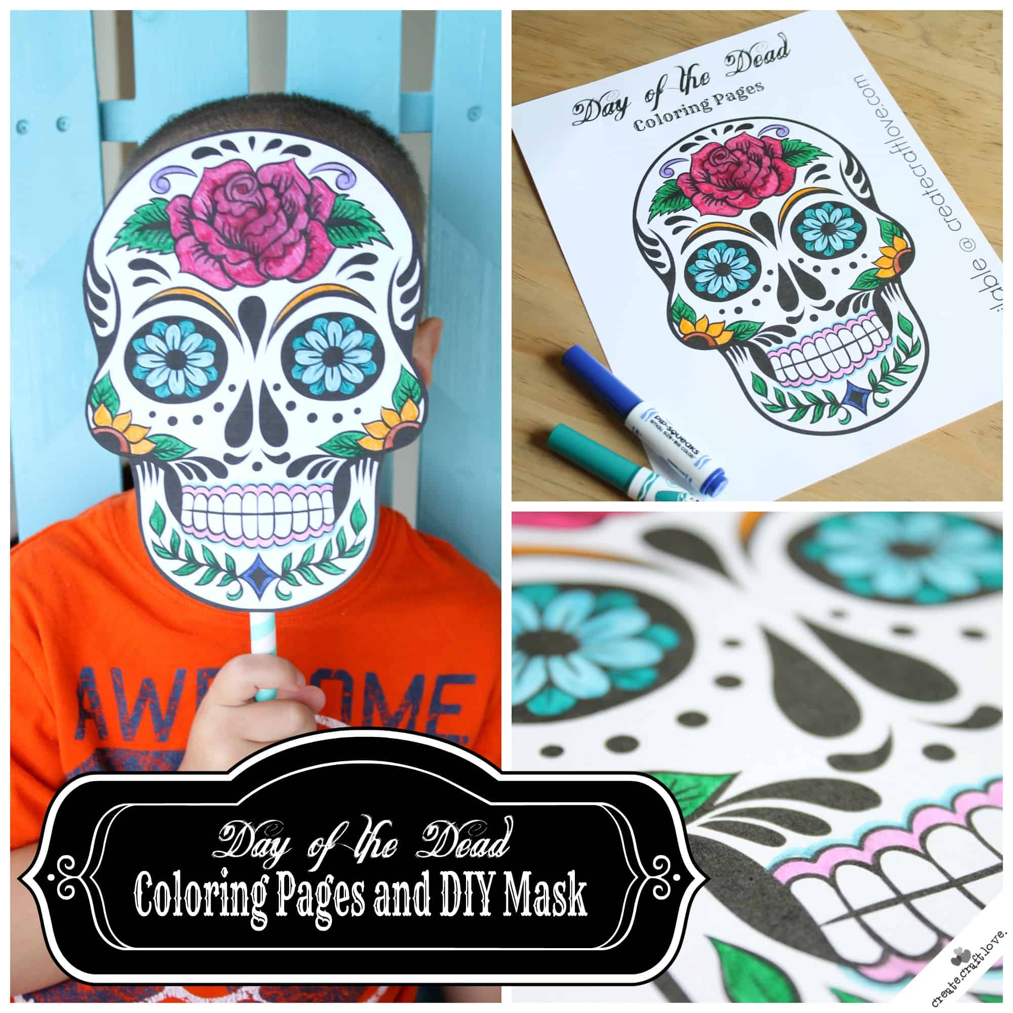Day Of The Dead Mask Printable with regard to Free Printable Sugar Skull Day of the Dead Mask