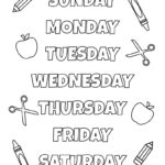 Days Of The Week Worksheets & Printables   50 Free Pages | Printabulls Intended For Free Printable Days Of The Week