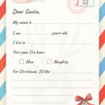 Dear Santa Letter Free Google Docs Template   Gdoc.io In Free Printable Santa Letter Paper