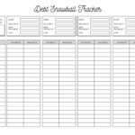 Debt Snowball Tracker Printable | Debt Payment Worksheet | Debt With Free Printable Debt Snowball Worksheet
