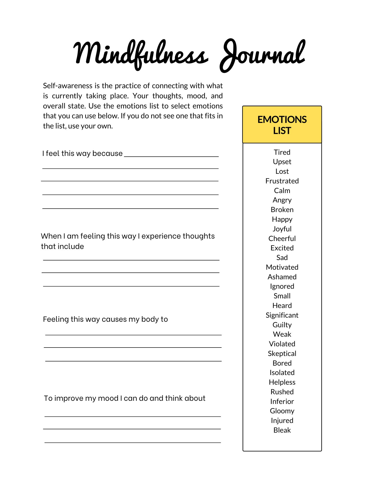 Depression Therapy Worksheets And Journal: For Depression, Mental intended for Free Printable Worksheets on Depression