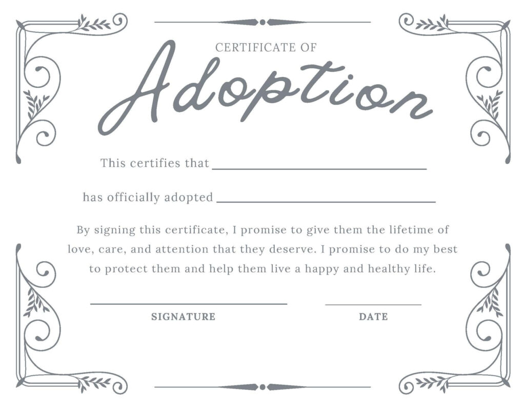 Digital Download Adoption Certificate! ~Vintage~ Etsy Australia Inside Fake Adoption Certificate Free Printable Digital Download Adoption Certificate! ~Vintage~ Etsy Australia Inside Fake Adoption Certificate Free Printable