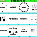 Dingbats Quiz #8 » Find The Answers To Over 730 Dingbats! » Words Pertaining To Free Printable Dingbats Puzzles