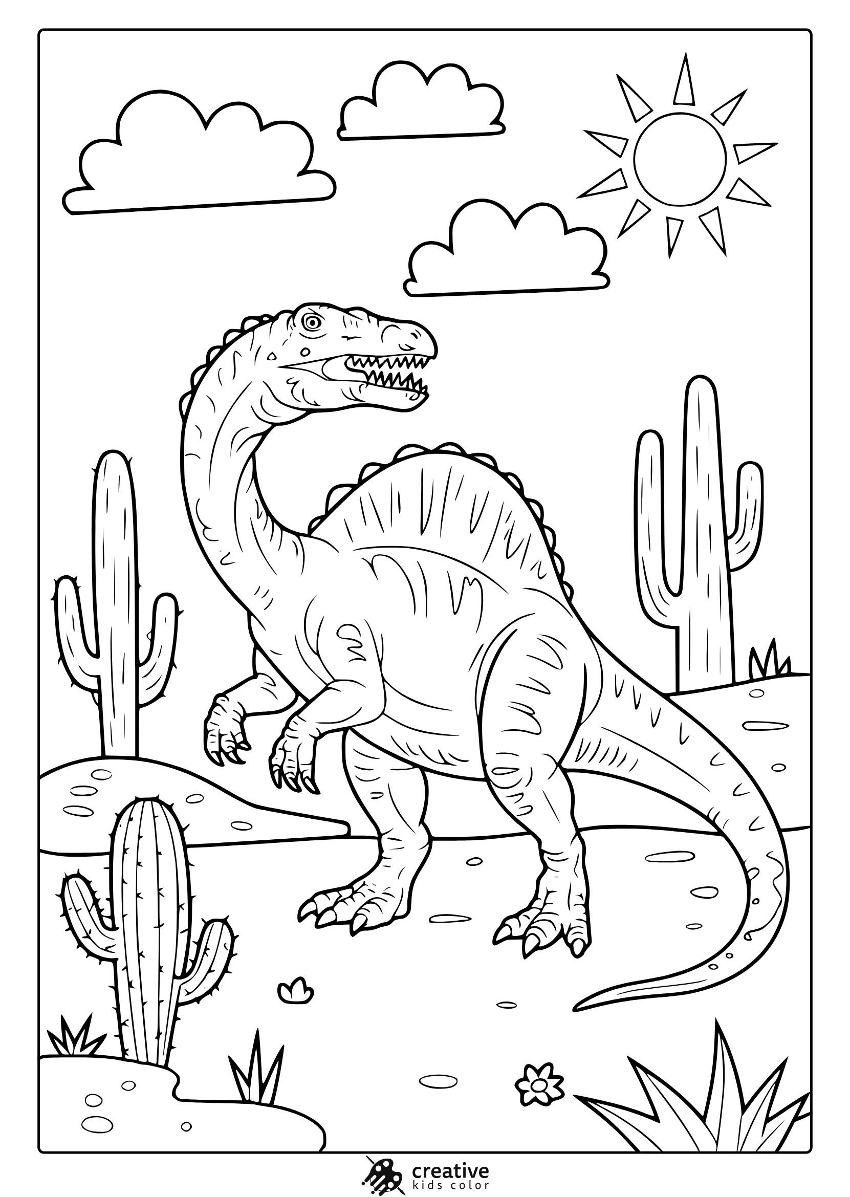 Dinosaur Coloring Pages (20+ Free Printable Pdf) for Free Printable Dinosaur Coloring Pages