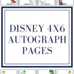 Disney 4X6 Autograph Pages Throughout Free Printable Autograph Book For Kids