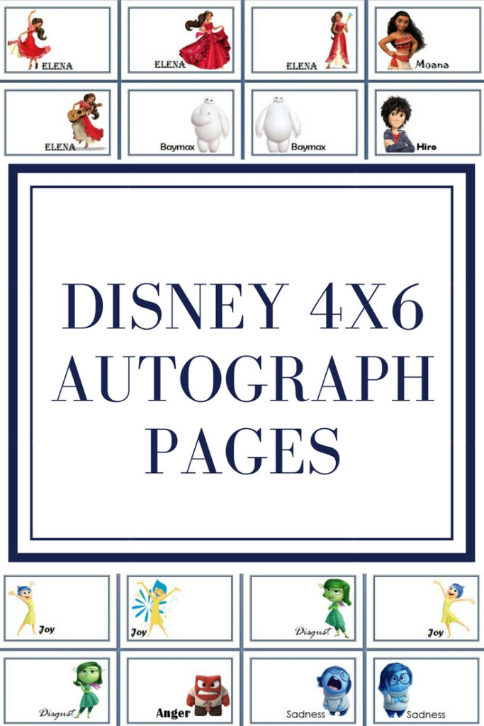 Disney 4X6 Autograph Pages Throughout Free Printable Autograph Book For Kids Disney 4X6 Autograph Pages Throughout Free Printable Autograph Book For Kids