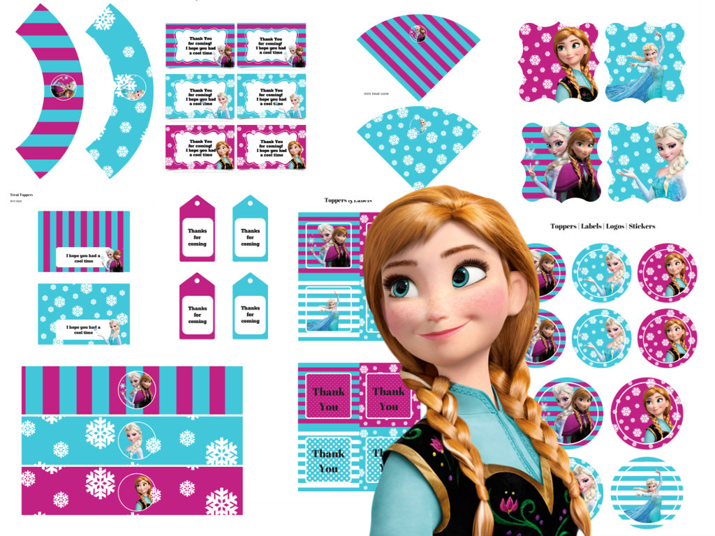 Disney Frozen Party Package - Magical Printable throughout Frozen Happy Birthday Banner Free Printable