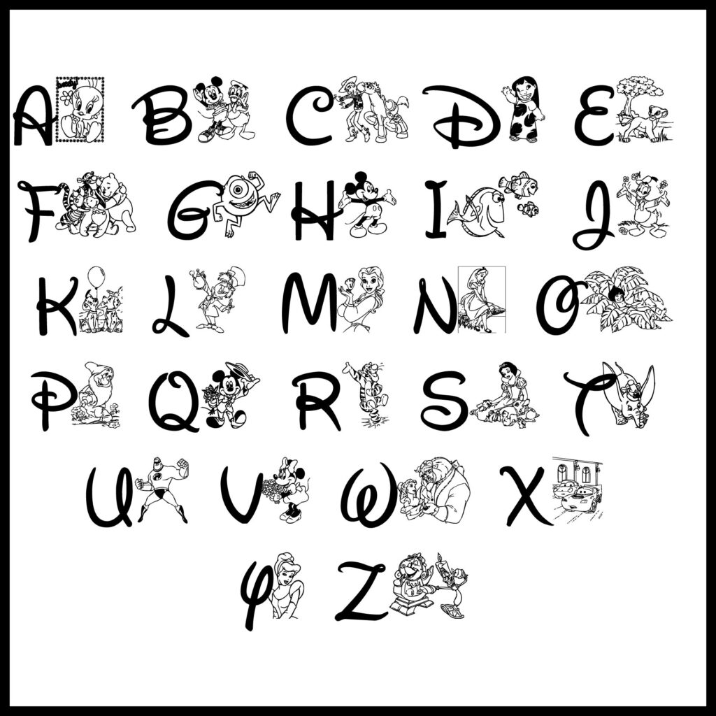 Disney Letters Printable Printable Party Favors With Free Printable Disney Alphabet Letters Disney Letters Printable Printable Party Favors With Free Printable Disney Alphabet Letters