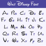 Disney Style Letter Stencils For Banners, Bulletin Boards Regarding Free Printable Disney Font Stencils