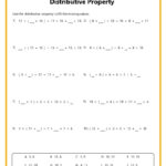 Distributive Property Worksheets Pertaining To Free Printable Distributive Property Worksheets