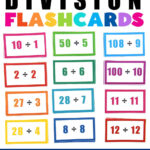 Division Flashcards   Superstar Worksheets Inside Free Printable Division Flash Cards