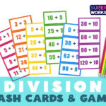 Division Flashcards   Superstar Worksheets With Free Printable Division Flash Cards