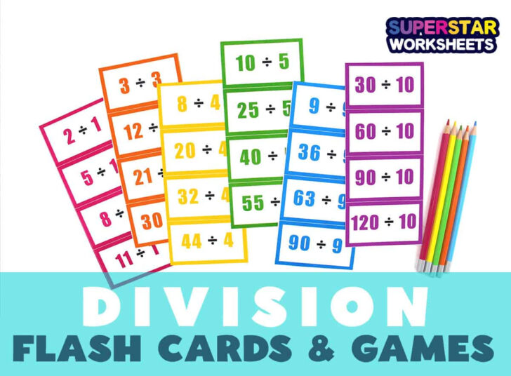 Free Printable Division Flash Cards