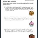Division Word Problems—Free Worksheets For Grades 3 5 — Mashup Math Inside Free Printable Division Word Problems Worksheets For Grade 3