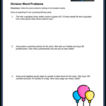 Division Word Problems—Free Worksheets For Grades 3 5 — Mashup Math Throughout Free Printable Division Word Problems Worksheets For Grade 3