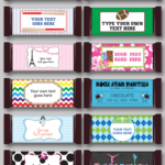 Diy Candy Bar Wrapper Templates | Party Favors | Chocolate Bar Labels Within Free Printable Chocolate Wrappers