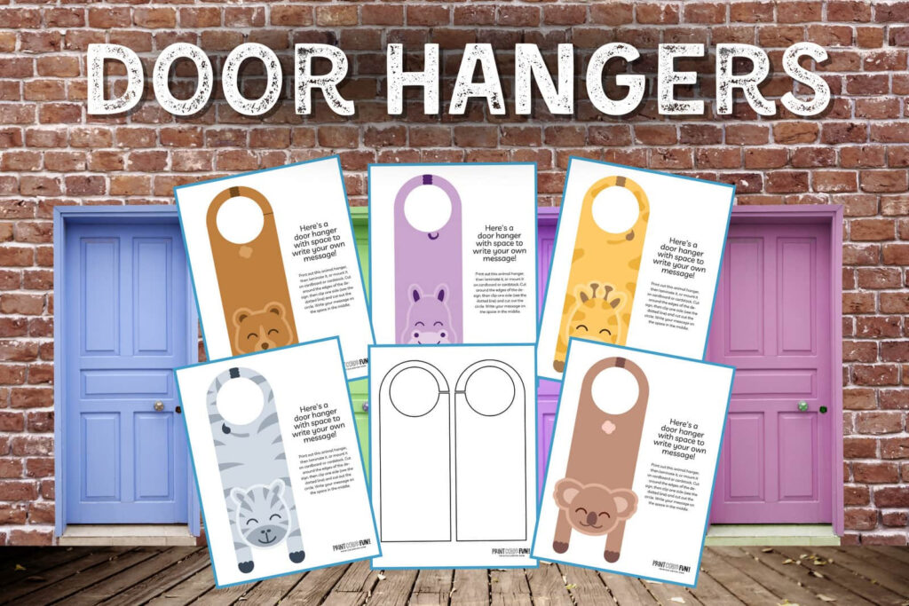 Diy Door Hanger | Door Decor | Home Decorating Ideas Inside Free Printable Bedroom Door Signs