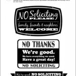 Diy Printable No Soliciting Signs   With Free Printable No Soliciting Sign