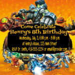 Diy Skylanders Giants Birthday Party Invitations | Summer Of Funner Regarding Free Printable Skylander Invitations