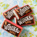 Diy Wonka Bar Craft + Free Printable — Emily Retro   Vintage And Throughout Free Printable Wonka Bar Wrapper Template