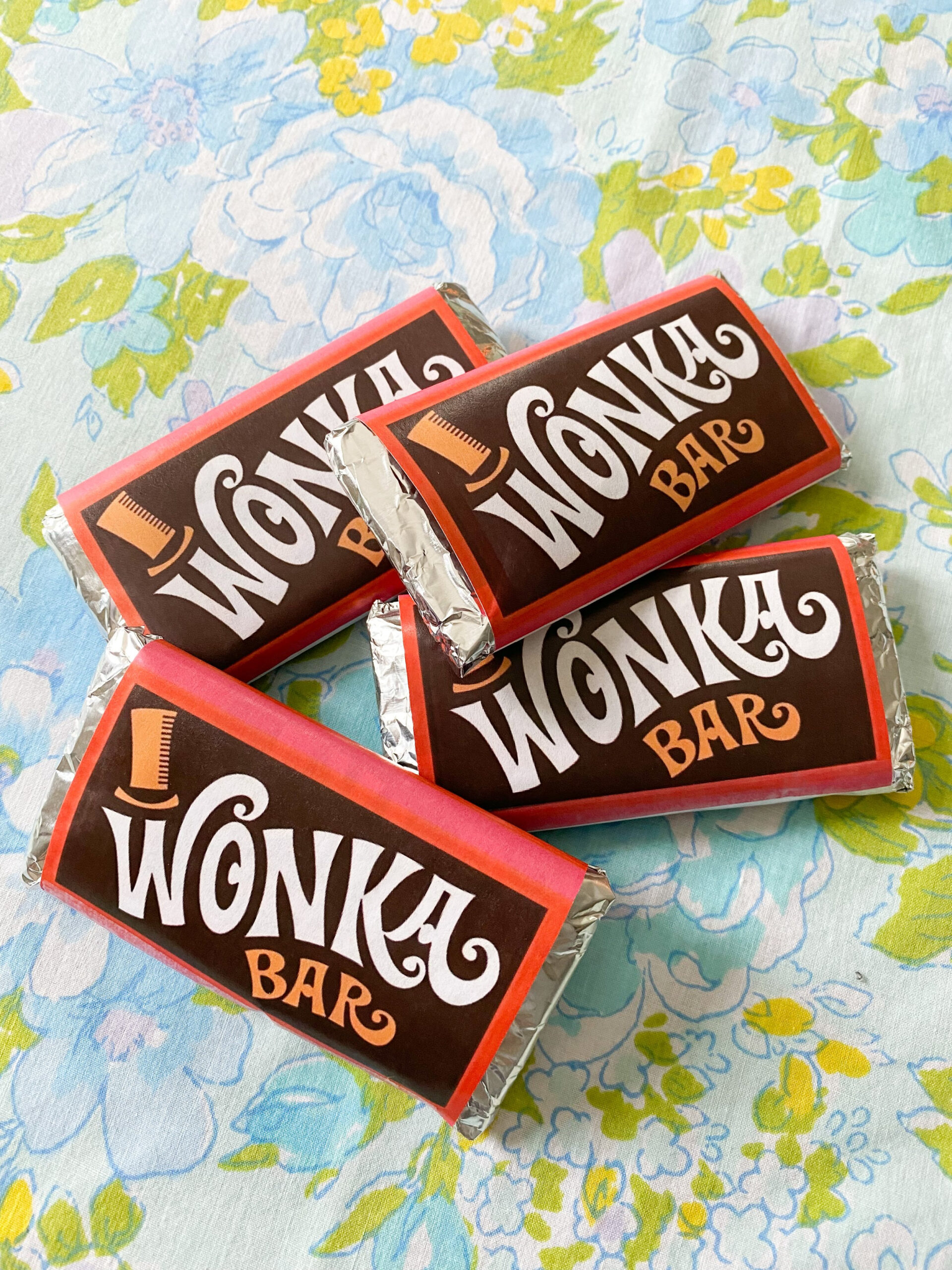 Diy Wonka Bar Craft + Free Printable — Emily Retro - Vintage And throughout Free Printable Wonka Bar Wrapper Template