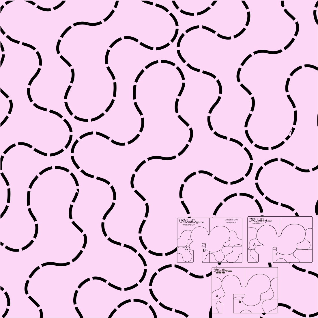 Dm Quilting – Winding Way Templates | Sew Steady inside Printable Free Motion Quilting Templates