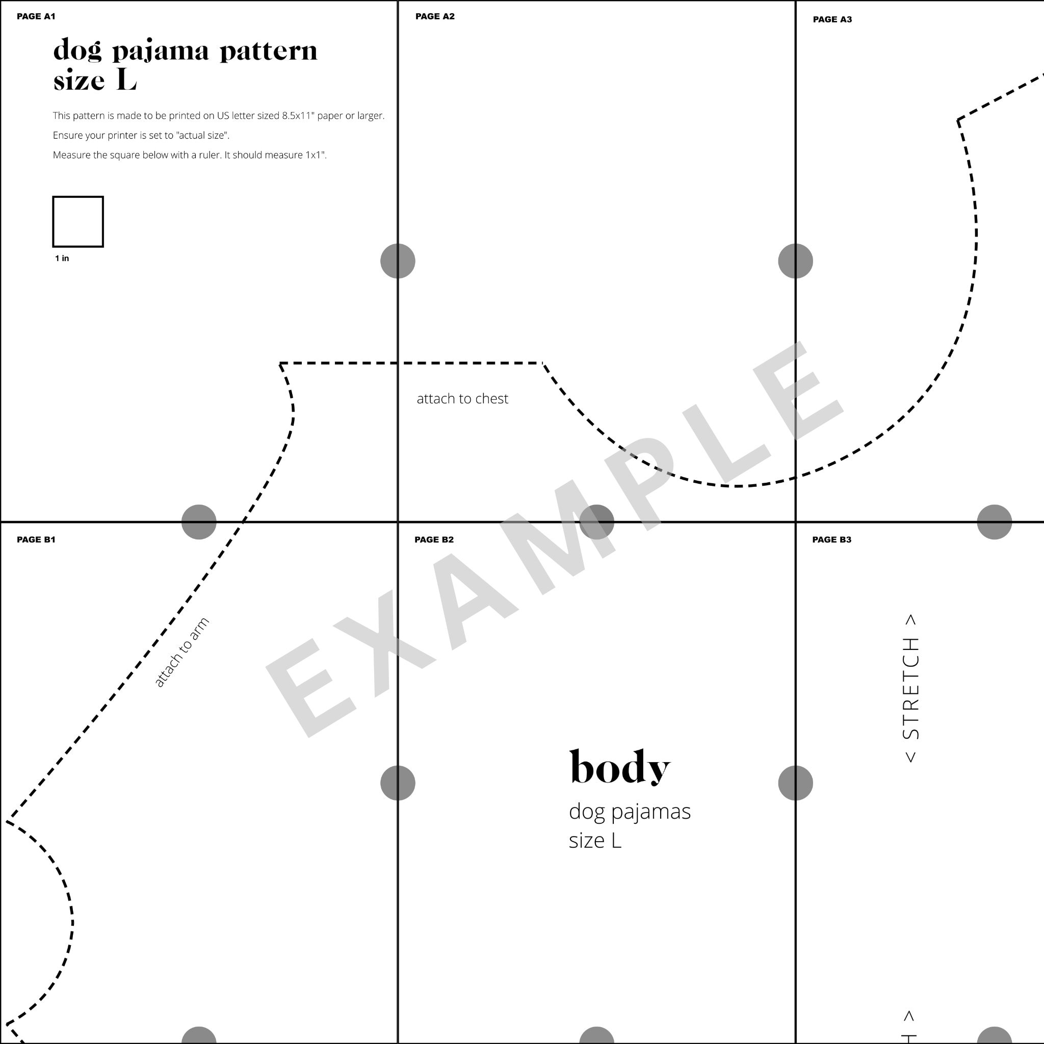 Dog Pajamas Sewing Pattern Pdf Download | Size Xl | Large Dog pertaining to Free Printable Dog Pajama Pattern