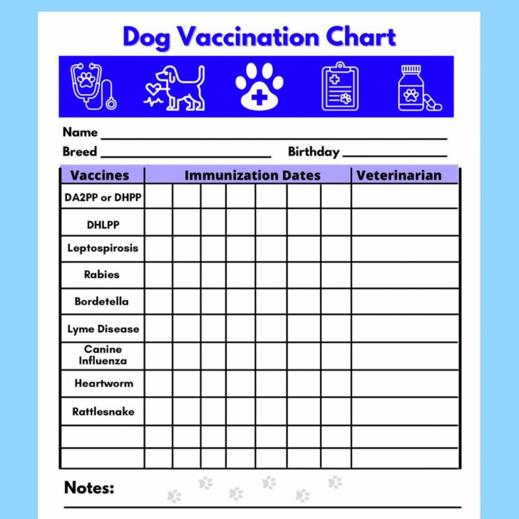 Free Printable Dog Shot Records