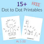 Dot To Dot Worksheets Numbers 1 To 20 (Free Printable)   The Throughout Free Printable Dot To Dot