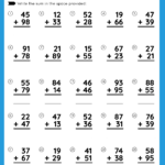 Double Digit Addition   Free Worksheet For Kids   Skoolgo Pertaining To Free Printable Two Digit Addition Worksheets