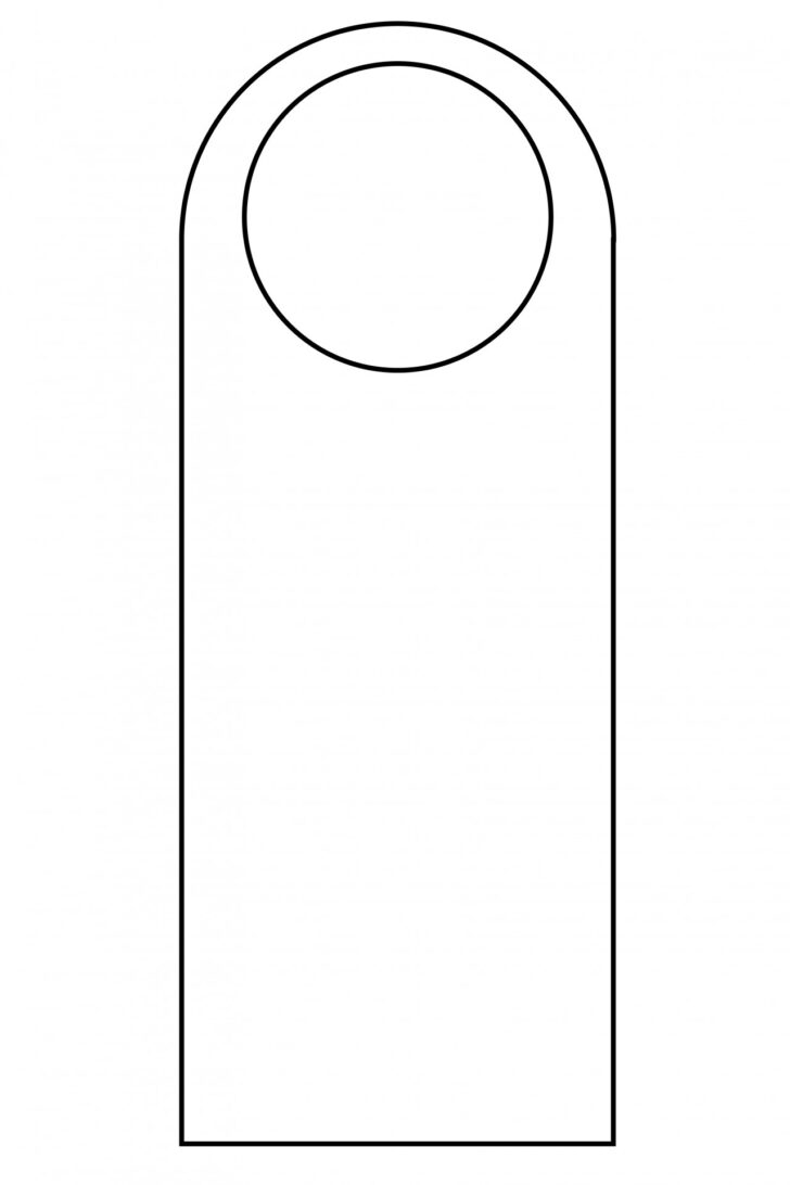 Free Printable Door Knob Hanger Template Free Printable Door Knob Hanger Template