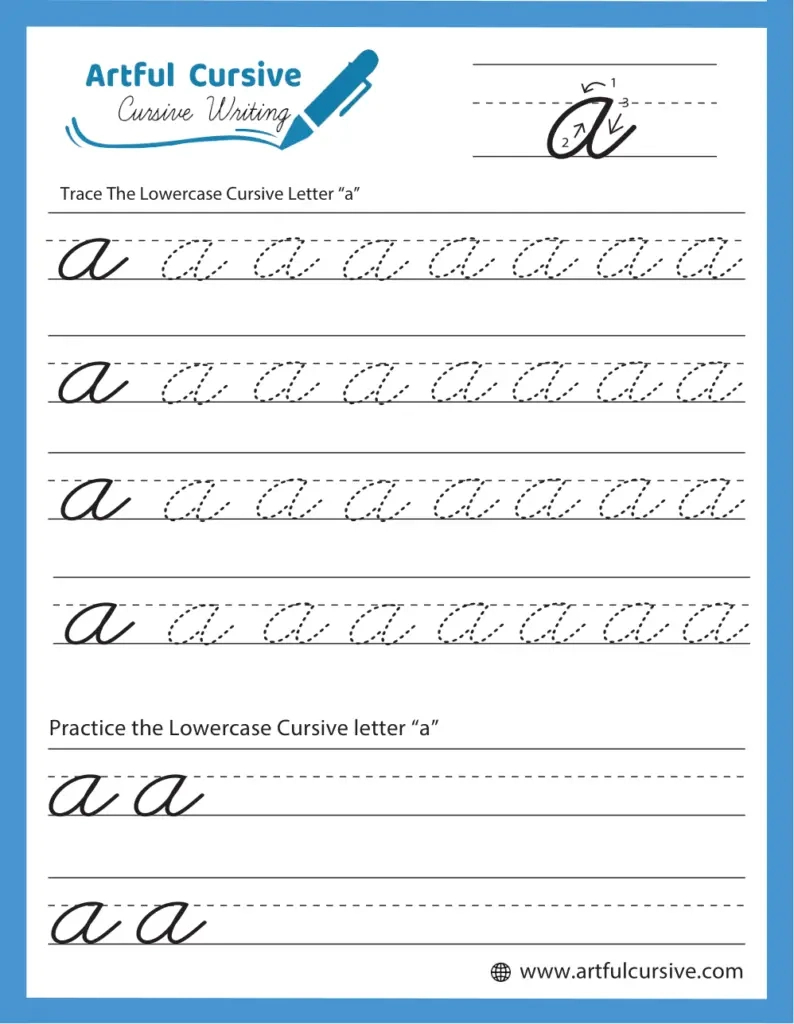 Download Free Printable Cursive Writing Worksheets - Artful Cursive with Free Printable Handwriting Worksheets