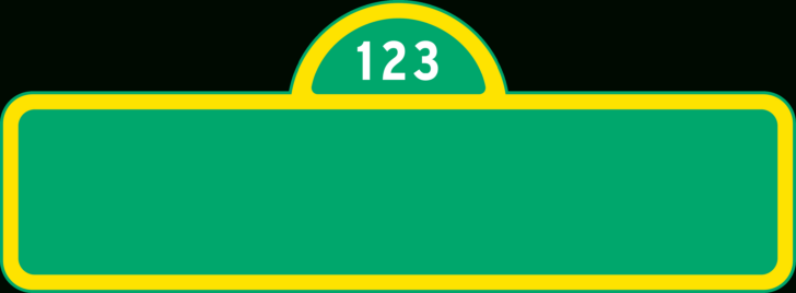 Free Printable Sesame Street Sign