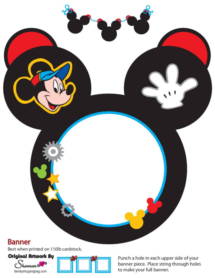 Free Printable Mickey Mouse Template