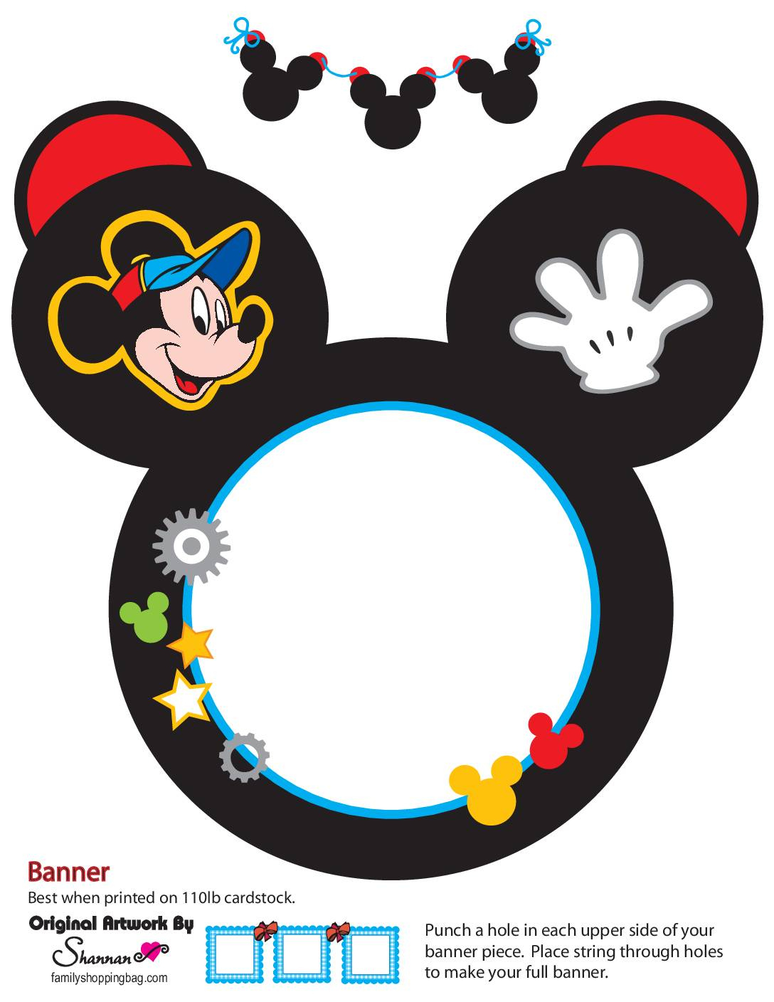 Download These Awesome Free Mickey & Minnie Mouse Printables with regard to Free Printable Mickey Mouse Template