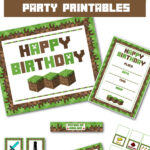 Download These Awesome Free Minecraft Party Printables! | Catch My Regarding Free Printable Minecraft Invitations
