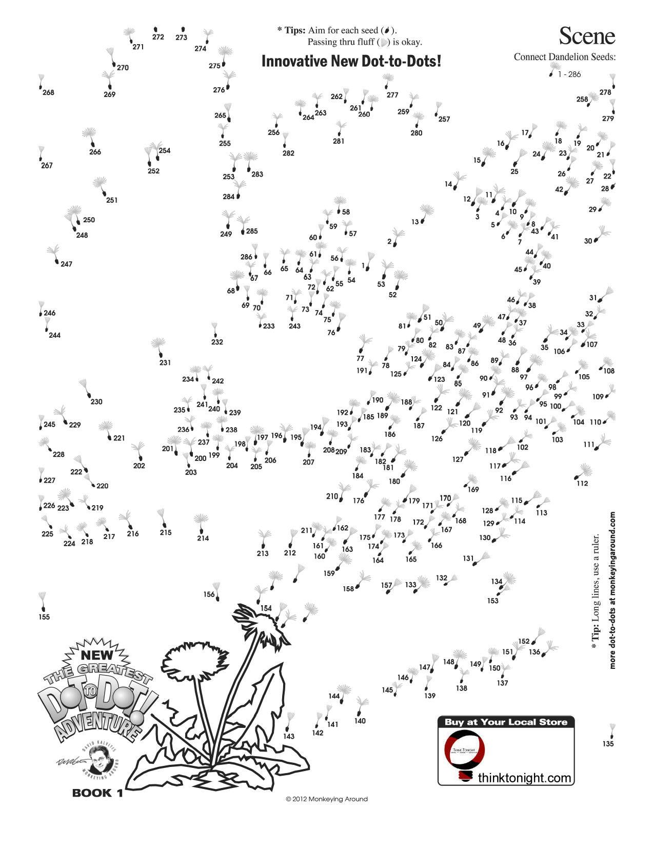 Downloadable Dot-To-Dot Puzzles in Free Printable Dot To Dot Puzzles
