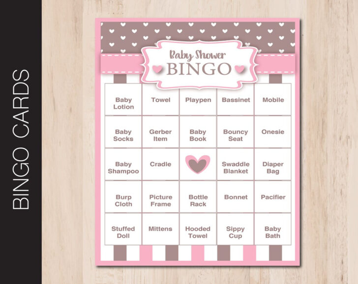 Free Printable Baby Shower Bingo Cards