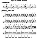 Drum Line Sheet Music   Worksheets Library For Free Printable Drum Sheet Music