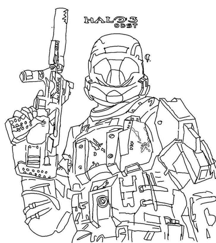 Free Printable Halo Coloring Pages
