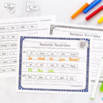 ✂✏ Free Printable Sentence Scramble Worksheets For Kids Inside Free Printable Scrambled Sentences Worksheets