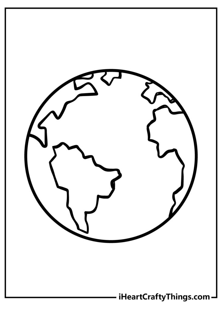 Earth Coloring Pages (20 Free Printables) In Free Printable Earth Pictures Earth Coloring Pages (20 Free Printables) In Free Printable Earth Pictures