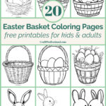 Easter Basket Coloring Pages, Free Printable Designs For Kids & Adults With Regard To Free Printable Easter Basket Coloring Pages